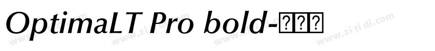OptimaLT Pro bold字体转换 OptimaLT Pro bold字体转换